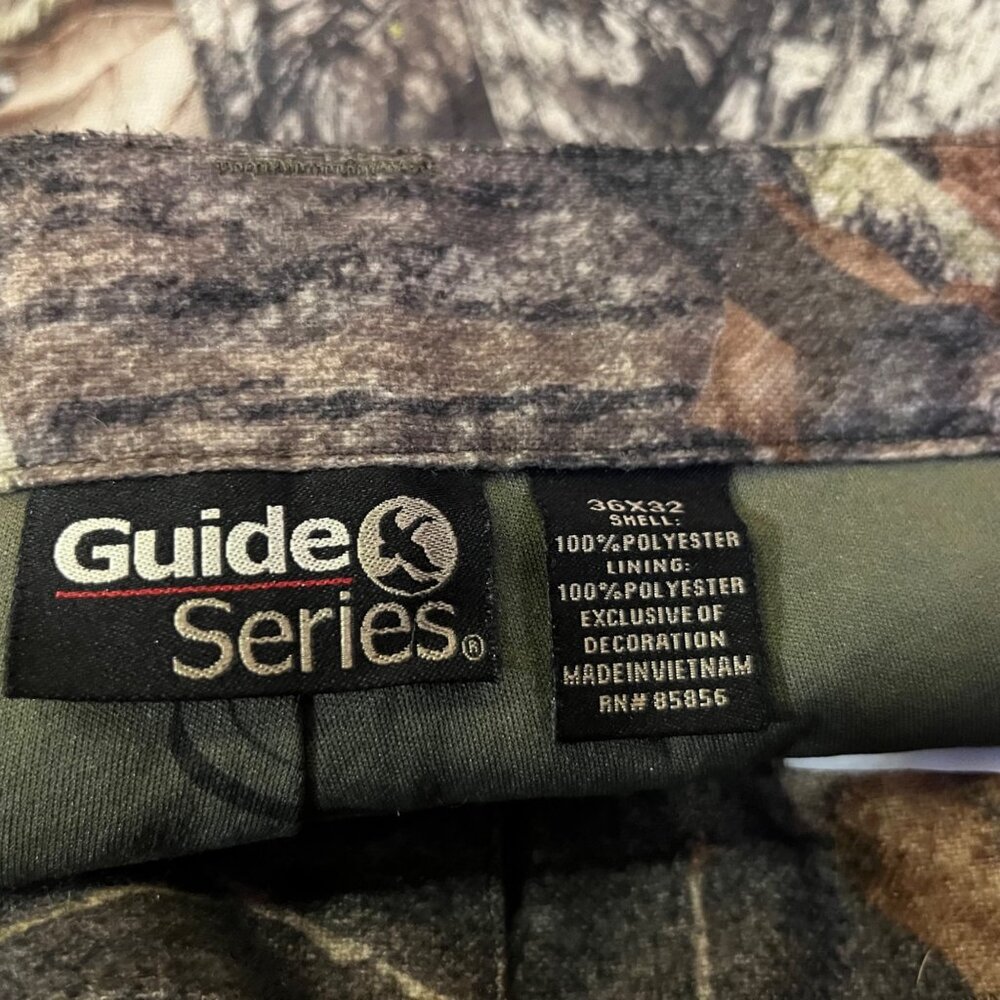 Guide Series ScentLok Mossy Oak Camo Hunting Pants Mens 36x32 Used - Picture 7 of 16